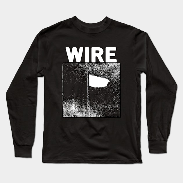 Wire Pink Flag Long Sleeve T-Shirt by pocophone